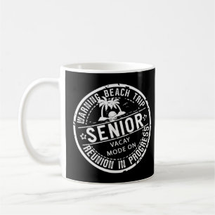 Senior Trip in Progress Palm Tree Beach 50. 60. Kaffeetasse