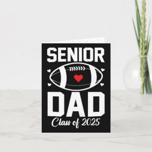 Senior Vater 2025 Football Daddy Cl von 2025 Gradu Karte