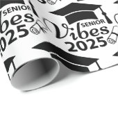 Senior Vibes 2025 Geschenkpapier (Rolleneckpunkt)
