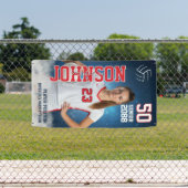 Senior Volleyball Girls Player Custom Sports Photo Banner (Insitu)