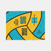 Senior Volleyball-Mannschaft Geschenk Benutzerdefi Fleecedecke (Vorderseite (Horizontal))