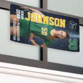 Senior Volleyball Player Custom Sports Photo Banner (Äußeres Gebäude)