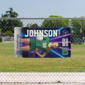 Senior Volleyball Player Customized Portrait Photo Banner (Insitu)