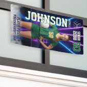 Senior Volleyball Player Customized Portrait Photo Banner (Äußeres Gebäude)