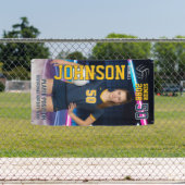Senior Volleyball Team Customized Portrait Photo Banner (Insitu)