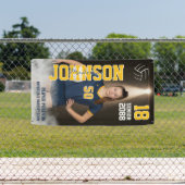 Senior Volleyball Team Player Custom Sports Photo Banner (Insitu)