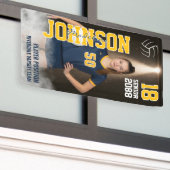 Senior Volleyball Team Player Custom Sports Photo Banner (Äußeres Gebäude)