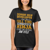 Senior Web Developer T-Shirt (Vorderseite)