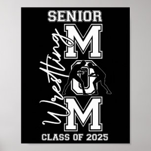 Senior Wrestling Mama T-Shirts Cl of 2025 Abschlus Poster
