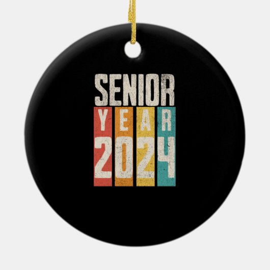 Senior Year 2024 Keramik Ornament (Hinten)
