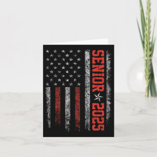 Senior Year 2025 American Flag USA Abschluss Cl O Karte