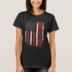 Senior Year 2025 American Flag USA Abschluss Clas T-Shirt