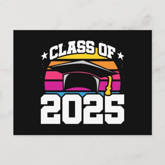 Senior Year 2025 - Senior Class Abschluss 2025 Postkarte (Vorderseite)