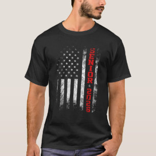 Senior Year 2026 American Flag USA Abschluss Clas T-Shirt
