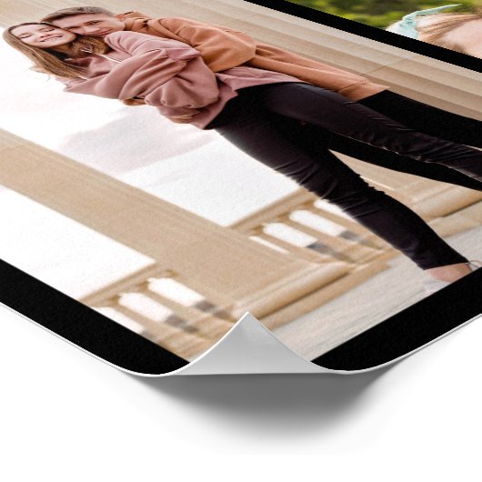 Senior Year Friends Foto Collage 2023 Abschluss Poster (Ecke)