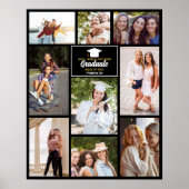 Senior Year Friends Foto Collage 2023 Abschluss Poster (Vorne)