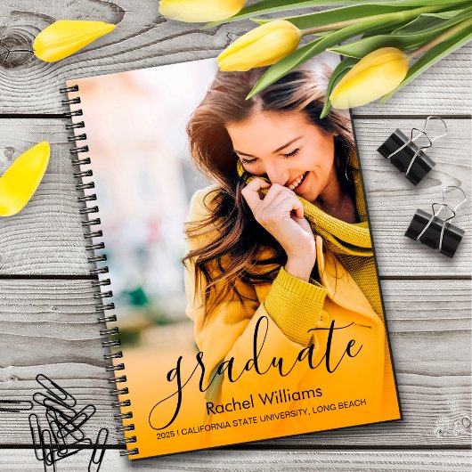 Senior Year Notebook | Foto Abschluss Geschenk Notizblock