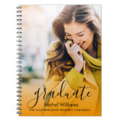 Senior Year Notebook | Foto Abschluss Geschenk Notizblock (Vorderseite)