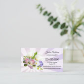 Senior Zuhause Care Caregier Business Card Visitenkarte (Stehend Vorderseite)