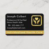 Senior Zuhause Care Caregier Business Card Visitenkarte (Vorderseite)