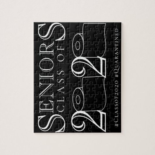 Senioren 2020 | Die isolierte Klasse der Absolvent Puzzle (Vertikal)
