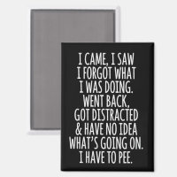 Senioren Bürger Ich kam ich sah ich vergaß was ich