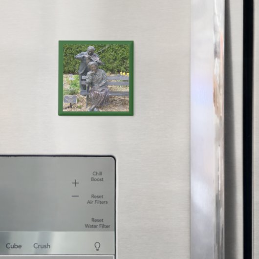 Senioren Couple Serenade Botanischer Garten Platz Magnet (In Situ (Kühlschrank))