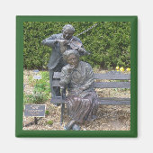 Senioren Couple Serenade Botanischer Garten Platz Magnet (Vorne)