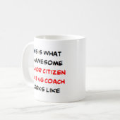 Senioren gesimst Trainer, phantastisch Kaffeetasse (Vorderseite Links)