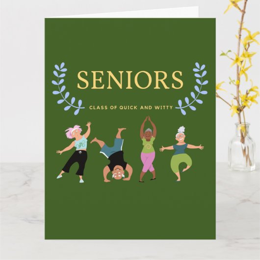 Senioren Karte (Gelbe Blume)