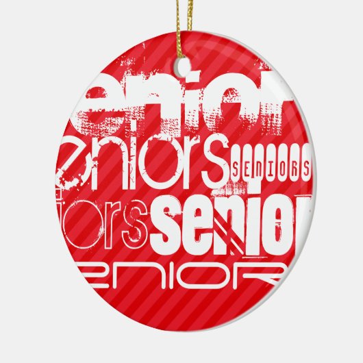 Senioren; Rote Streifen Keramikornament (Links)
