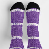 Senioren-Senioren-Socken für lila Senioren Socken (Oben)