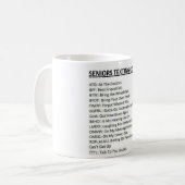 Senioren Sims Code Funny Kaffeetasse (Vorderseite Links)