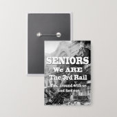 Senioren sind wir die dritte Eisenbahn Button (Vorderseite/Rückseite)