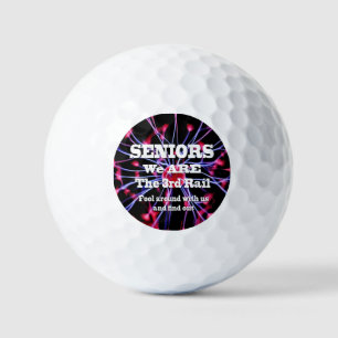Senioren sind wir die dritte Eisenbahn Golfball