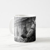 Senioren sind wir die dritte Eisenbahn Kaffeetasse (Vorderseite Links)