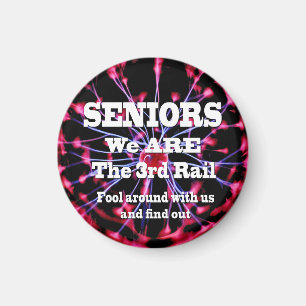 Senioren sind wir die dritte Eisenbahn Magnet