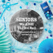 Senioren sind wir die dritte Eisenbahn Pappteller (Party)