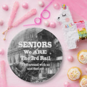 Senioren sind wir die dritte Eisenbahn Pappteller (Party)