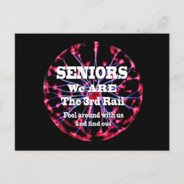 Senioren sind wir die dritte Eisenbahn Postkarte
