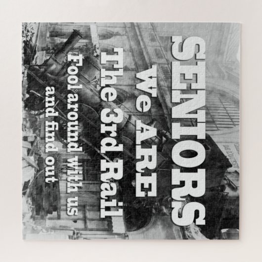 Senioren sind wir die dritte Eisenbahn Puzzle (Horizontal)