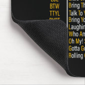 Senioren-SMS-Code Cool Lustige Alte Leute Mousepad (Ecke)