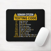 Senioren-SMS-Code Cool Lustige Alte Leute Mousepad (Mit Mouse)