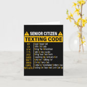 Senioren-Textcode Cool Lustige Alte Leute Karte (Gelbe Blume)