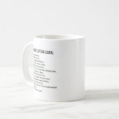 Senioren-Textcode Kaffeetasse (Vorderseite Links)