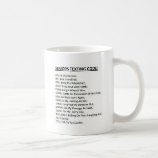 Senioren-Textcode Kaffeetasse