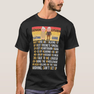 Senioren-Textcode Opa Seniorenbürger T-Shirt