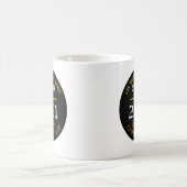 Senioren wir überlebten Covid Abschluss Black Gold Kaffeetasse (Mittel)