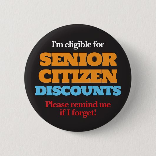 Seniorenrabatte Button (Vorderseite)