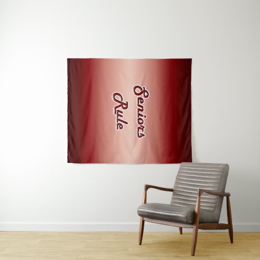 Seniorenregel Wandteppich (Beispiel (Horizontal))